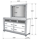 Barzini Dresser with Mirror - Michael's Discount Furniture