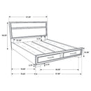 Miranda Panel Platform Storage Bed - Michael's Discount Furniture