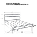 Miranda Panel Platform Storage Bed - Michael's Discount Furniture