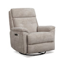 Sophisticated Perfect Match Power Swivel Gliding Recliner with Power Headrest & Lumbar - Michael's Discount Furniture