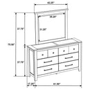 Hazlewood Dresser with Mirror - Michael's Discount Furniture