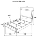 Hyland Panel Bed with LED Lighting - Michael's Discount Furniture