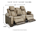 Next-Gen DuraPella Power Reclining Loveseat with Console - Michael's Discount Furniture