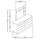 Leandro Dresser with Mirror - Michael's Discount Furniture