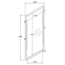 Leandro Floor Mirror - Michael's Discount Furniture