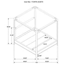 Solano Canopy Panel Platform Bed - Michael's Discount Furniture