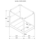 Solano Canopy Panel Platform Bed - Michael's Discount Furniture