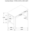 Solano Makeup Vanity Table - Michael's Discount Furniture