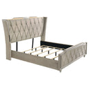 Lorient Wingback Bed with LED Lighting - Michael's Discount Furniture