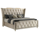 Lorient Wingback Bed with LED Lighting - Michael's Discount Furniture