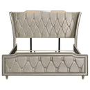 Lorient Wingback Bed with LED Lighting - Michael's Discount Furniture