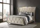 Lorient Wingback Bed with LED Lighting - Michael's Discount Furniture