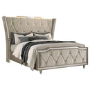 Lorient Wingback Bed with LED Lighting - Michael's Discount Furniture