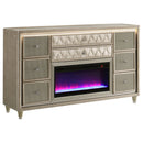 Lorient LED Dresser with Flame Visualizer - Michael's Discount Furniture
