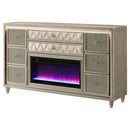 Lorient LED Dresser with Flame Visualizer - Michael's Discount Furniture