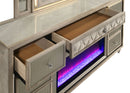 Lorient LED Dresser with Flame Visualizer - Michael's Discount Furniture