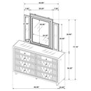 Lorient LED Dresser with LED Mirror - Michael's Discount Furniture