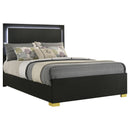 Marceline Panel Bed with LED Lighting - Michael's Discount Furniture