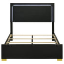 Marceline Panel Bed with LED Lighting - Michael's Discount Furniture