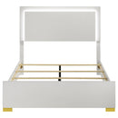 Marceline Panel Bed with LED Lighting - Michael's Discount Furniture