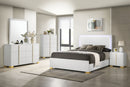Marceline Panel Bed with LED Lighting - Michael's Discount Furniture