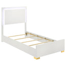 Marceline Panel Bed with LED Lighting - Michael's Discount Furniture