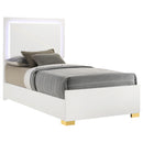 Marceline Panel Bed with LED Lighting - Michael's Discount Furniture