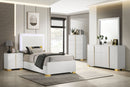Marceline Panel Bed with LED Lighting - Michael's Discount Furniture
