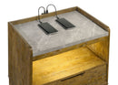 Henderson Nightstand with LED Lighting - Michael's Discount Furniture