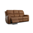 Linden Power Reclining Sofa with Power Headrests & Lumbar - 5000007532 - Michael's Discount Furniture