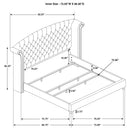 Melody Wingback Bed - Michael's Discount Furniture