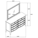 Bexhill Dresser with Mirror - Michael's Discount Furniture