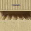 Cambrie Buffet with LED and Power in Off-White and Natural