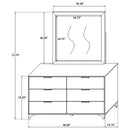 Kendall Dresser with Mirror - Michael's Discount Furniture