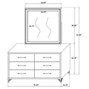 Lucia Dresser with Mirror - Michael's Discount Furniture