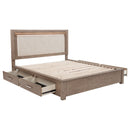 Kenora Panel Platform Storage Bed with LED Lighting - Michael's Discount Furniture