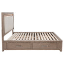 Kenora Panel Platform Storage Bed with LED Lighting - Michael's Discount Furniture