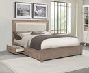 Kenora Panel Platform Storage Bed with LED Lighting - Michael's Discount Furniture