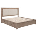 Kenora Panel Platform Storage Bed with LED Lighting - Michael's Discount Furniture