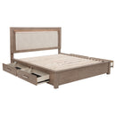 Kenora Panel Platform Storage Bed with LED Lighting - Michael's Discount Furniture