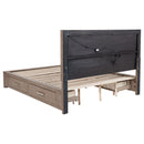Kenora Panel Platform Storage Bed with LED Lighting - Michael's Discount Furniture