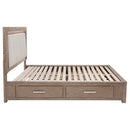 Kenora Panel Platform Storage Bed with LED Lighting - Michael's Discount Furniture