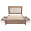 Kenora Panel Platform Storage Bed with LED Lighting - Michael's Discount Furniture