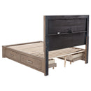 Kenora Panel Platform Storage Bed with LED Lighting - Michael's Discount Furniture