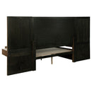 Terrace Wall Panel Platform Storage Bed with Attached Nightstands - Michael's Discount Furniture