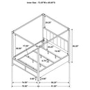 Gran Park Canopy Panel Bed - Michael's Discount Furniture