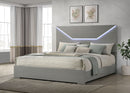 Ives Panel Bed with LED Lighting - Michael's Discount Furniture