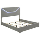Ives Panel Bed with LED Lighting - Michael's Discount Furniture