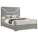 Ives Panel Bed with LED Lighting - Michael's Discount Furniture