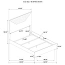 Ives Panel Bed with LED Lighting - Michael's Discount Furniture